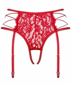 Obsessive Rediosa Crotchless Suspender Thong