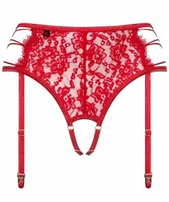 Obsessive Rediosa Crotchless Suspender Thong