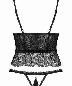 Obsessive Romanesa Open Bodice & Thong Other Lingerie
