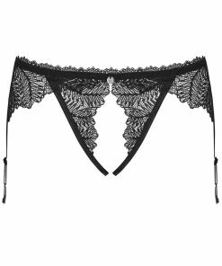 Obsessive Knickers Romanesa Crotchless Suspender Brief