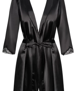 Obsessive Satinia Robe & Thong Other Lingerie