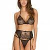 Obsessive Uniquella Bra, Thong & Garter Belt