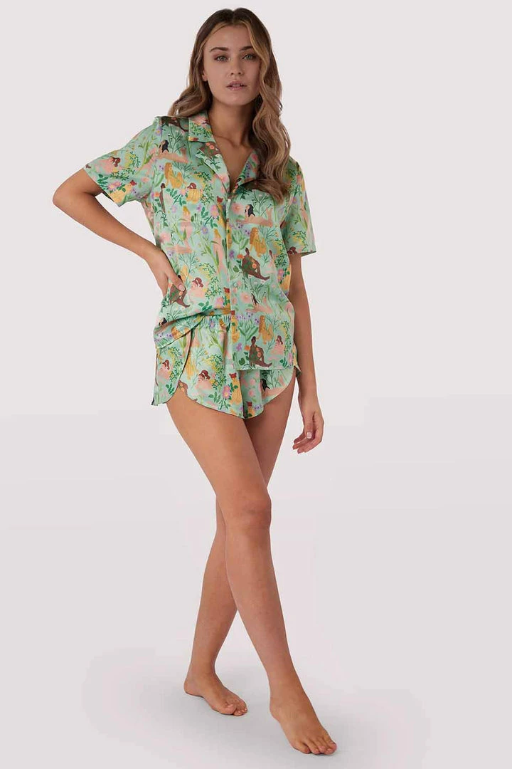 Playful Promises Other Lingerie Bodil Jane Nudes & Flowers Short Pyjama Shirt 3 Playful Promises Other Lingerie Bodil Jane Nudes & Flowers Short Pyjama Shirt