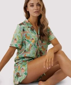 Playful Promises Other Lingerie Bodil Jane Nudes & Flowers Short Pyjama Shirt 11 Playful Promises Other Lingerie Bodil Jane Nudes & Flowers Short Pyjama Shirt