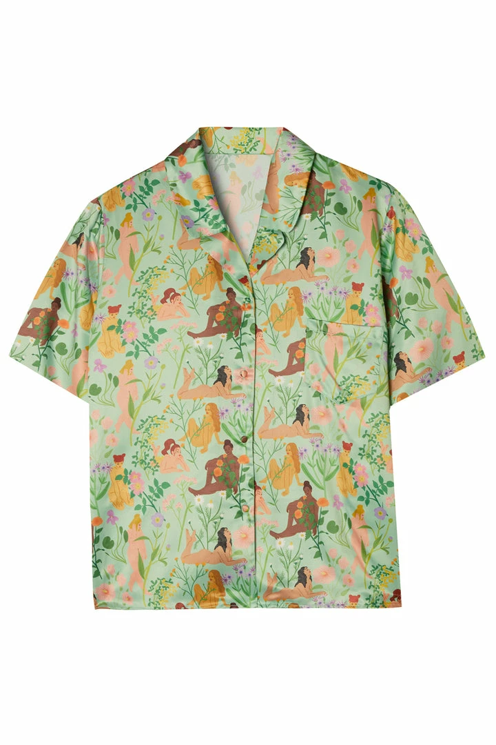 Playful Promises Other Lingerie Bodil Jane Nudes & Flowers Short Pyjama Shirt 2 Playful Promises Other Lingerie Bodil Jane Nudes & Flowers Short Pyjama Shirt