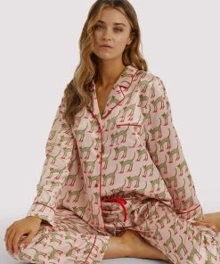 Playful Promises Bouffants Cheetah Long Pyjama Shirt Other Lingerie