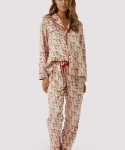 Playful Promises Bouffants Cheetah Long Pyjama Shirt Other Lingerie