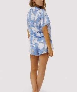 Playful Promises Other Lingerie Logan Spector Statues Satin Pyjama Shorts