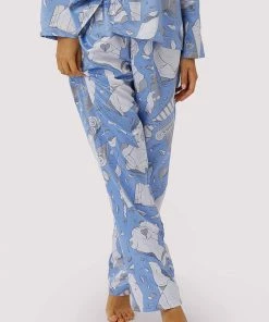 Playful Promises Other Lingerie Logan Spector Statues Satin Pyjama Pants