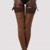 Playful Promises Other Lingerie Back Seamed Stockings Dark Nude