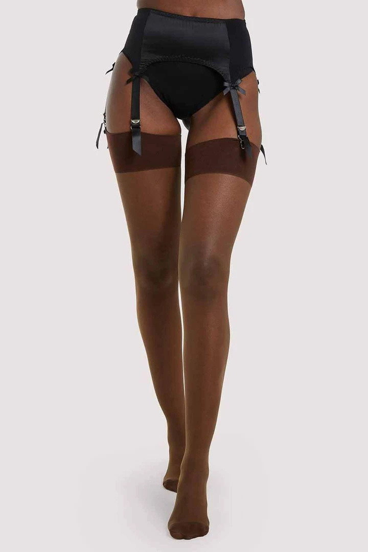 Playful Promises Other Lingerie Back Seamed Stockings Dark Nude 2 Playful Promises Other Lingerie Back Seamed Stockings Dark Nude