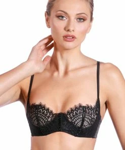 Prelude The Black Swan Underwired Bra With Swarovski Crystals Bras