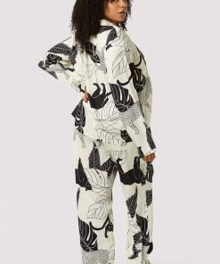 Wolf & Whistle Panther Print Satin Pyjama Set Other Lingerie